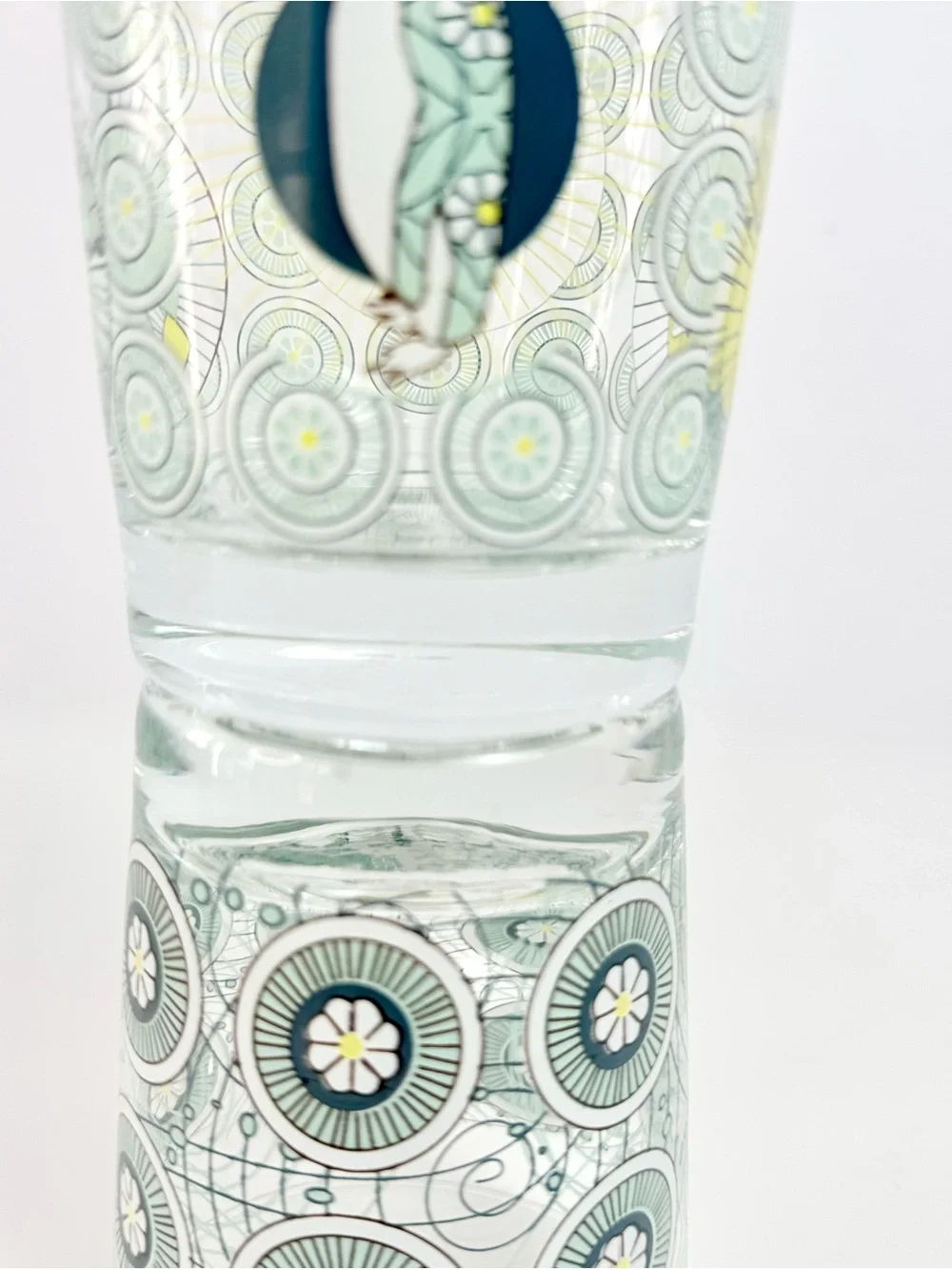 VTG IKEA Busig Psychedelic Penguin, Magic Mushroom Flower Low Glasses Set of 2